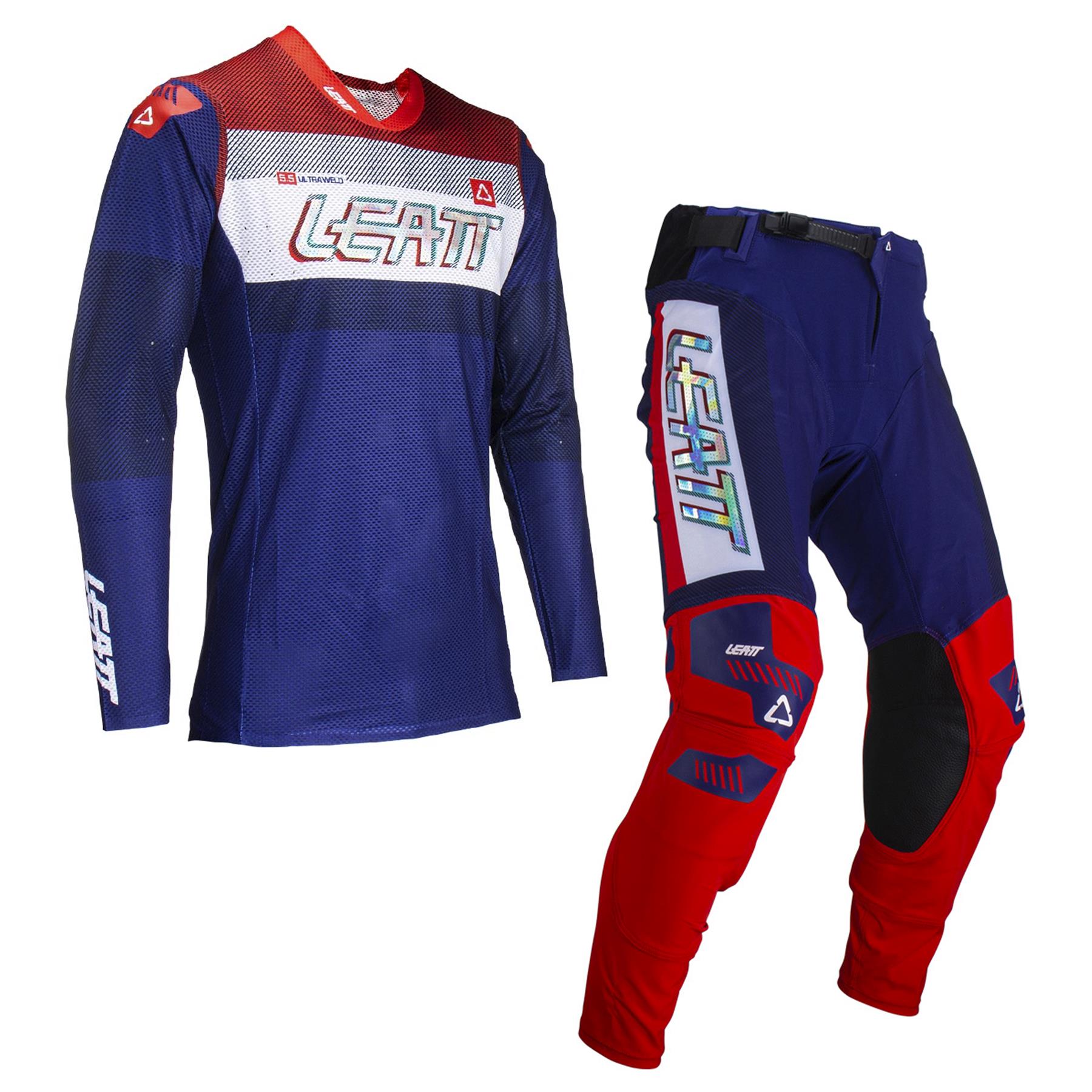 Leatt 2024 Combo Kit Pants & Jersey Moto 5.5 Ultraweld Royal